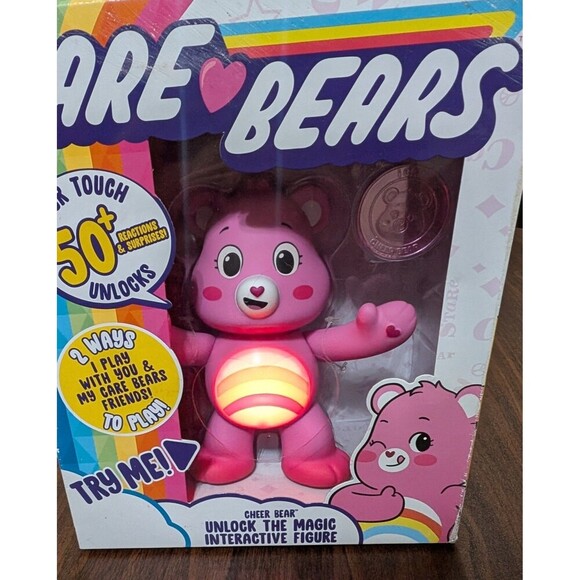 Care Bears Cheer Bear Interactive Figure – Unlock the Magic – Lights & Sounds - Picture 2 of 8